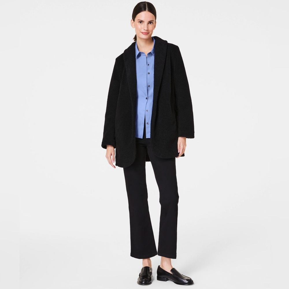 NWT Spanx Fleece Shawl Jacket Size XS